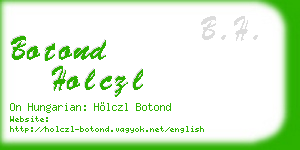 botond holczl business card